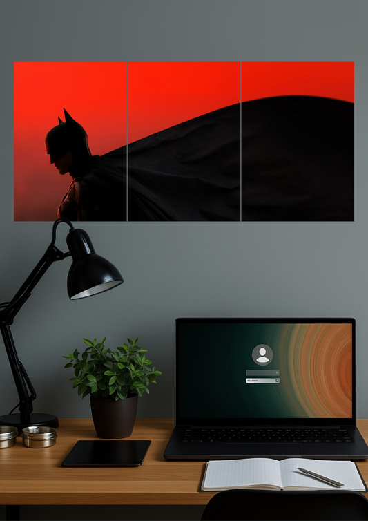 A BATMAN x Dark Knight | DC | Set of 3 Split Design Poster