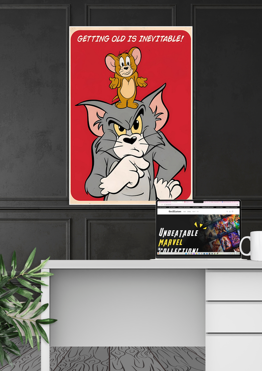 Epic Tom & Jerry Poster | Cartoon Posters GenZCustom