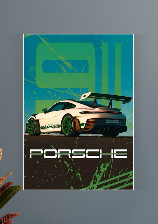 Porsche 911 GT3 RS Poster | Car Posters GenZCustom