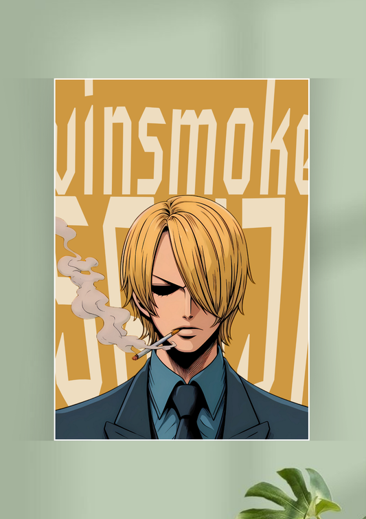 Sanji One Piece Poster - High-Quality Cartoon Posters GenZCustom