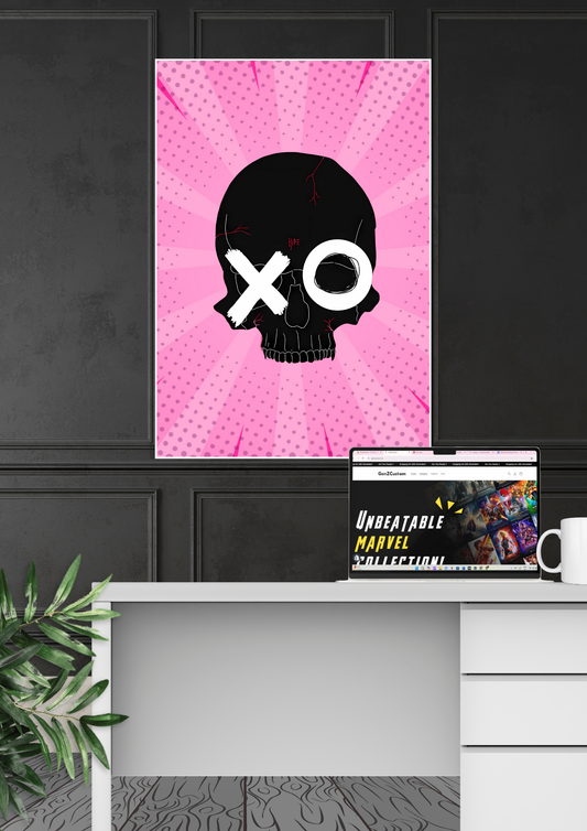 Skull Art Poster | Cartoon Posters GenZCustom