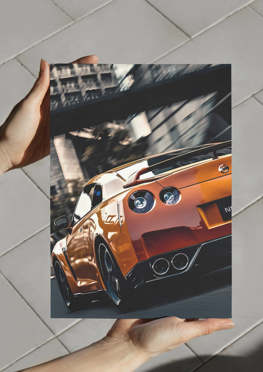 Nissan GT-R  | Sports Car Poster