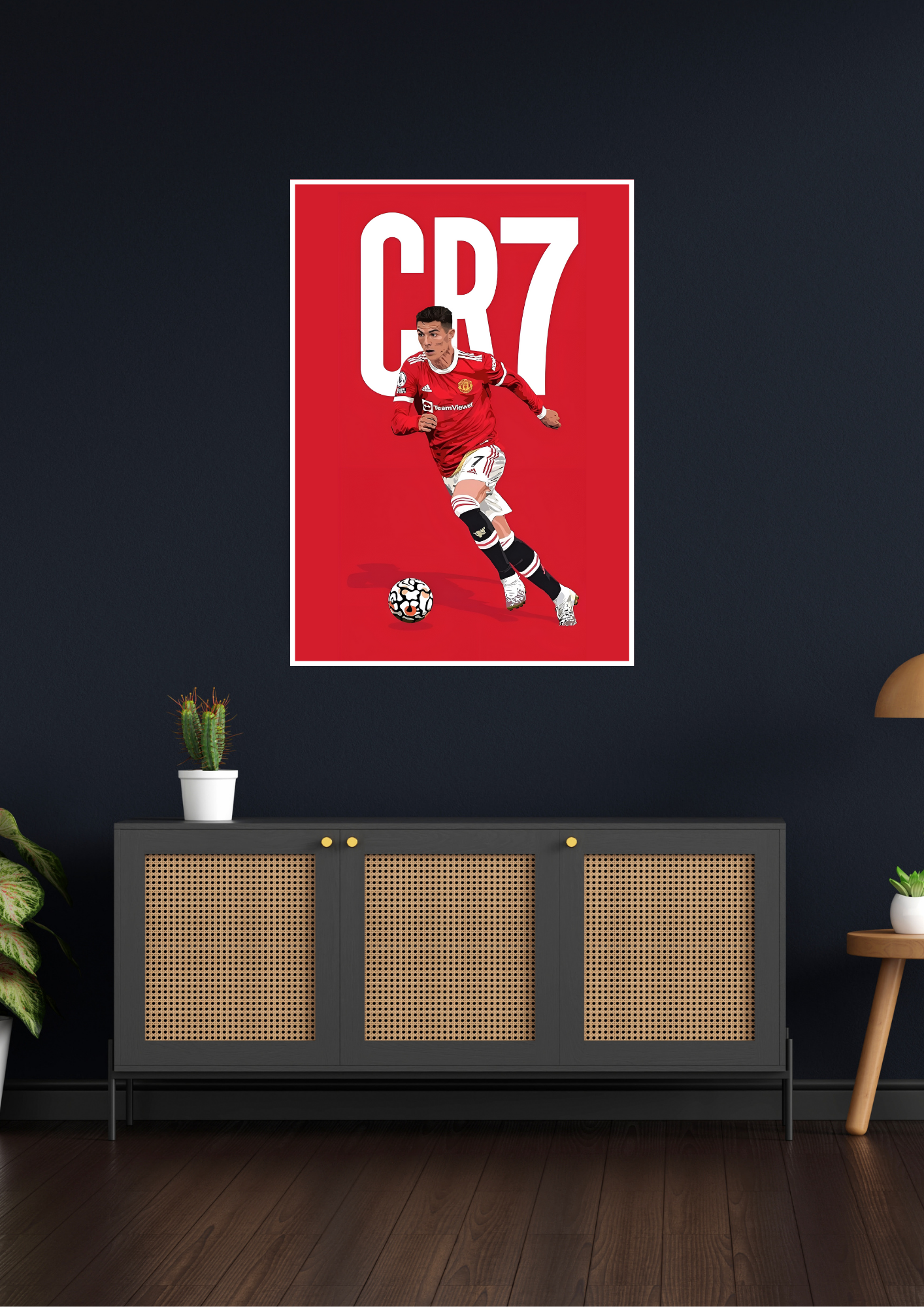 CR7 Epic Red Poster | Football Poster