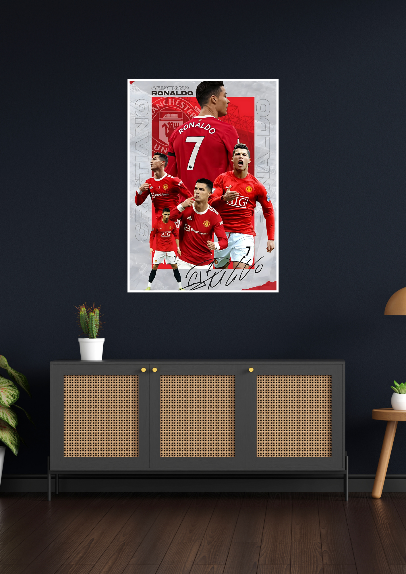 Ronaldo Manchester United Epic Poster | Football Poster