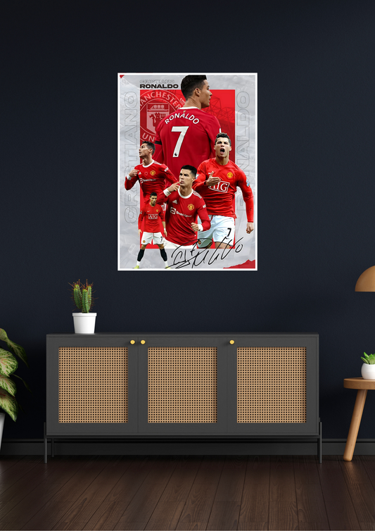 Ronaldo Manchester United Epic Poster | Football Poster