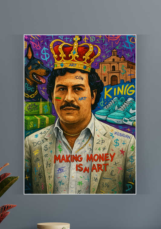 Pablo Escobar x Making Money Is n Art Poster | Motivation Poster