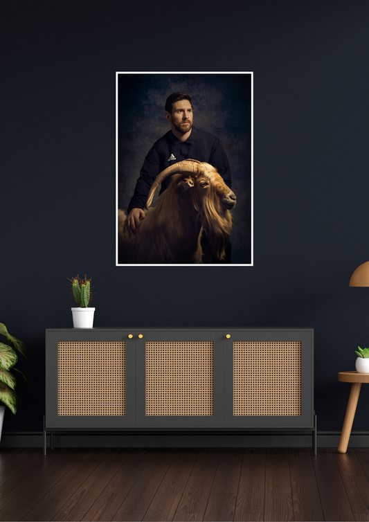 Messi G.O.A.T. Poster | Football Poster | Messi GenZCustom