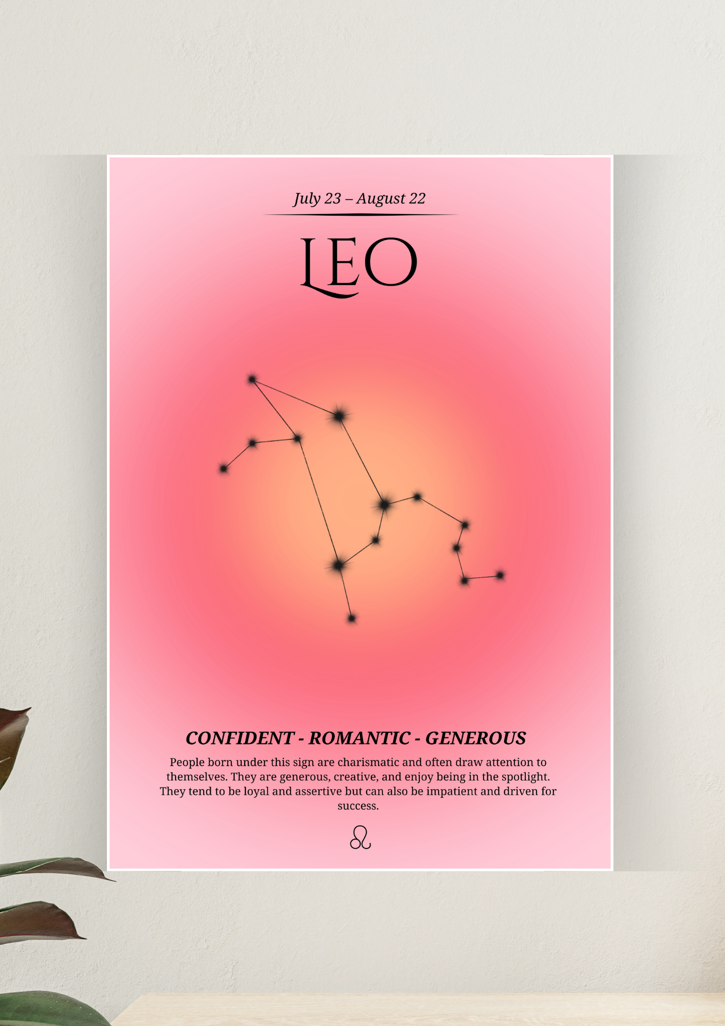 Aesthetic Poster #6 | Leo Aura | Aesthetic Wall Poster  | Digital Poster | Digital Poster