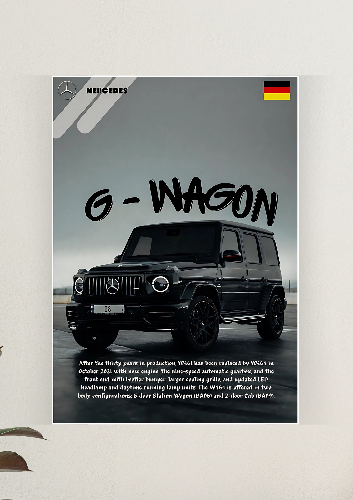 G-WAGON x Black Poster | Car Posters