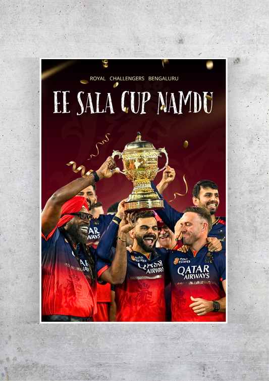 2025 IPL CHAMPIONS | Ee Sala Cup Namdu | RCB | Cricket Poster