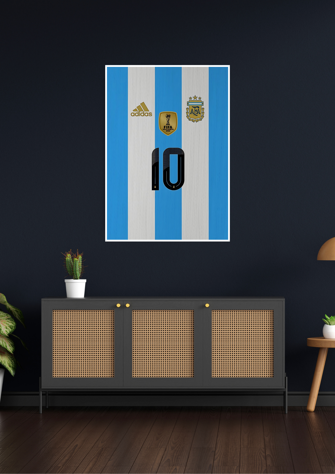 Iconic Messi Jersey Poster | Football Poster GenZCustom