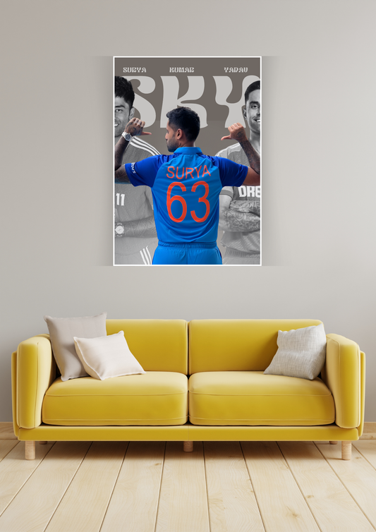 Surya Kumar Yadav (SKY) Epic Poster | Cricket Posters GenZCustom
