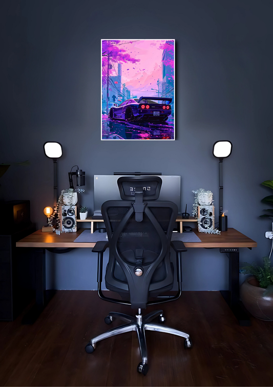 Neon GTR Drive Poster | Car Poster GenZCustom