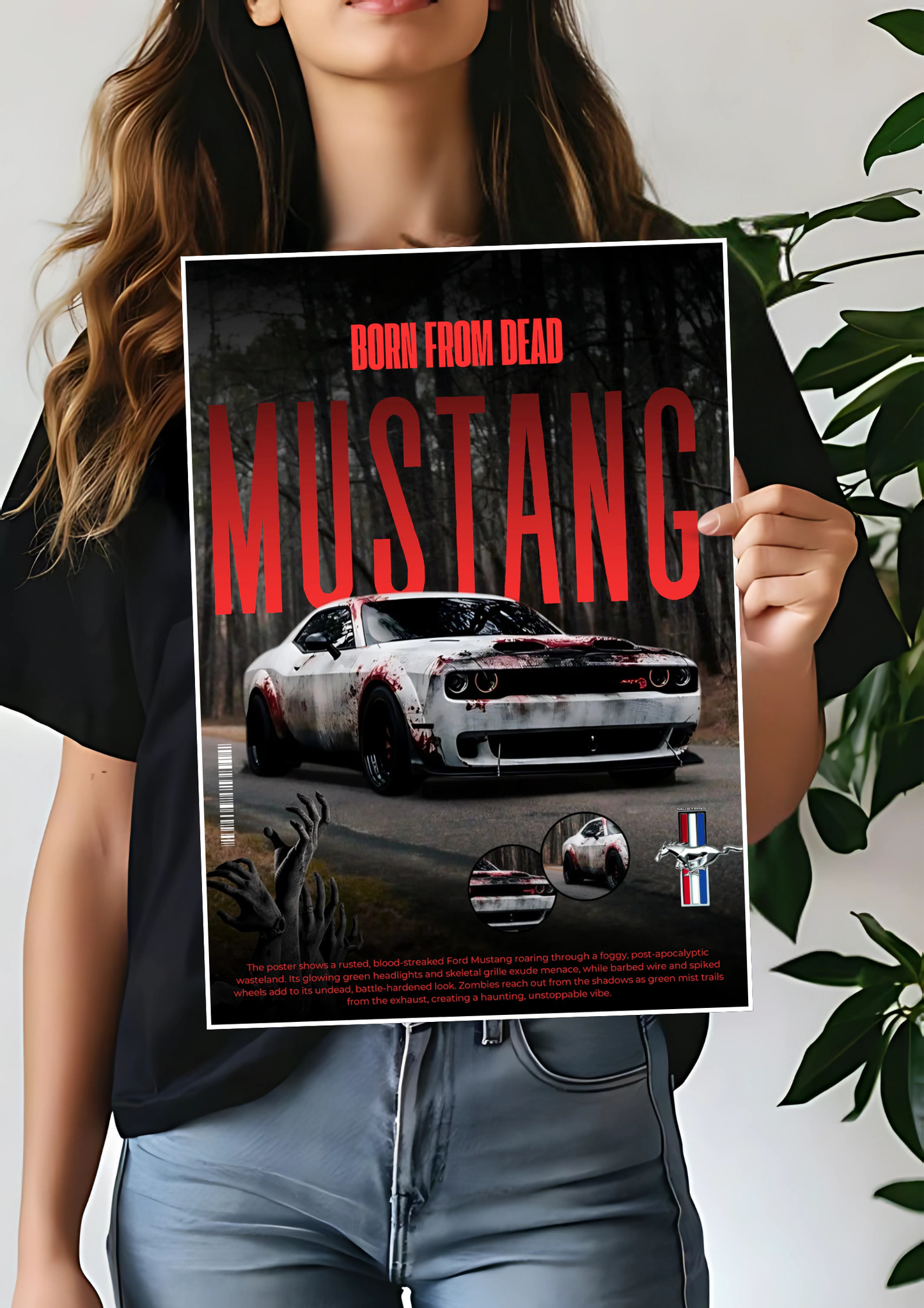 Born From Dead x Mustang Poster | Car Posters