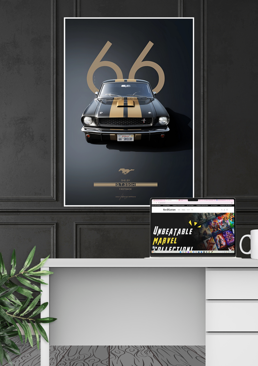 Classic Ford Mustang 1966 | Wall Poster GenZCustom