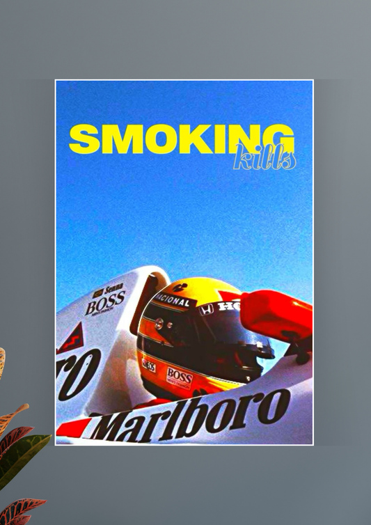 Michael Schumacher Smoking Kills #2 Poster | Car Posters GenZCustom