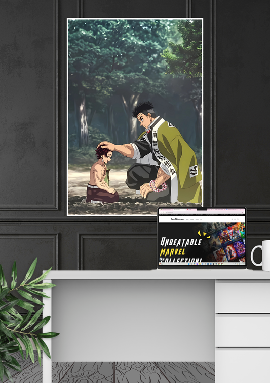 Gyomei Himejima x Demon Slayer Poster | Anime Posters GenZCustom