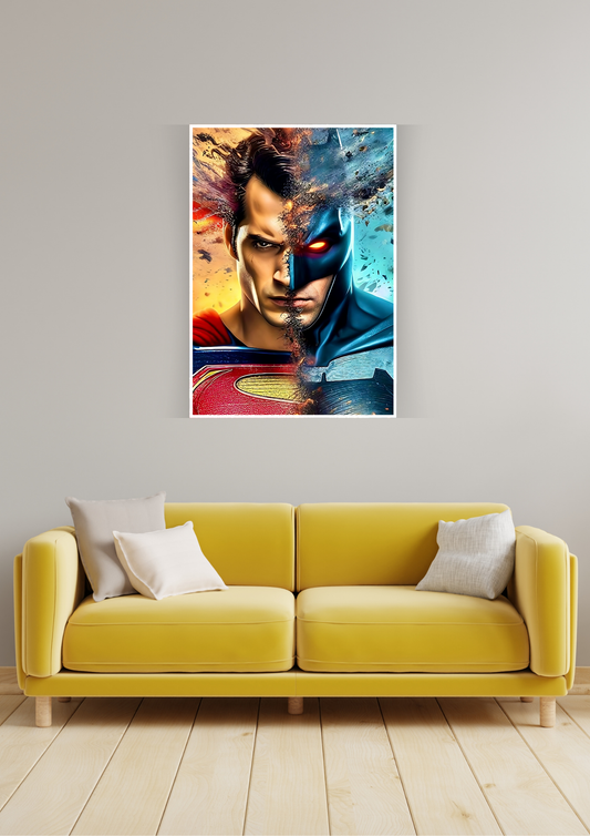 Superman VS Batman Poster | DC Universe Posters GenZCustom