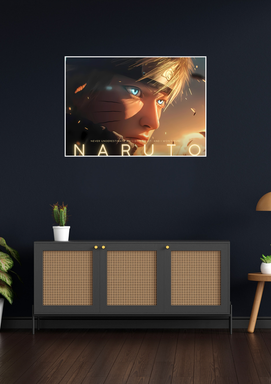 Naruto Tagline Poster | Anime Posters GenZCustom