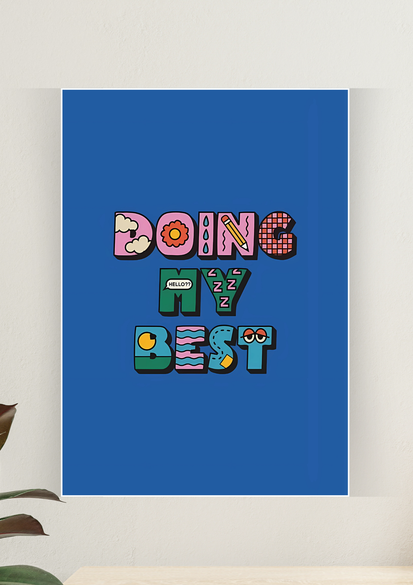 Aesthetic Poster #130 | DOING MY BEST | Aesthetic Wall Poster