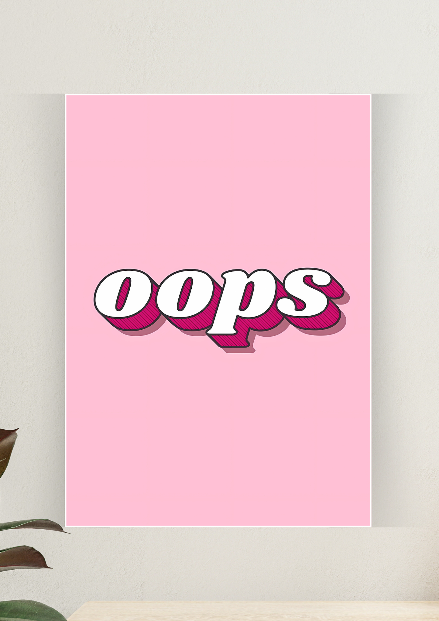 Aesthetic Poster #140 | OOPS | Aesthetic Wall Poster