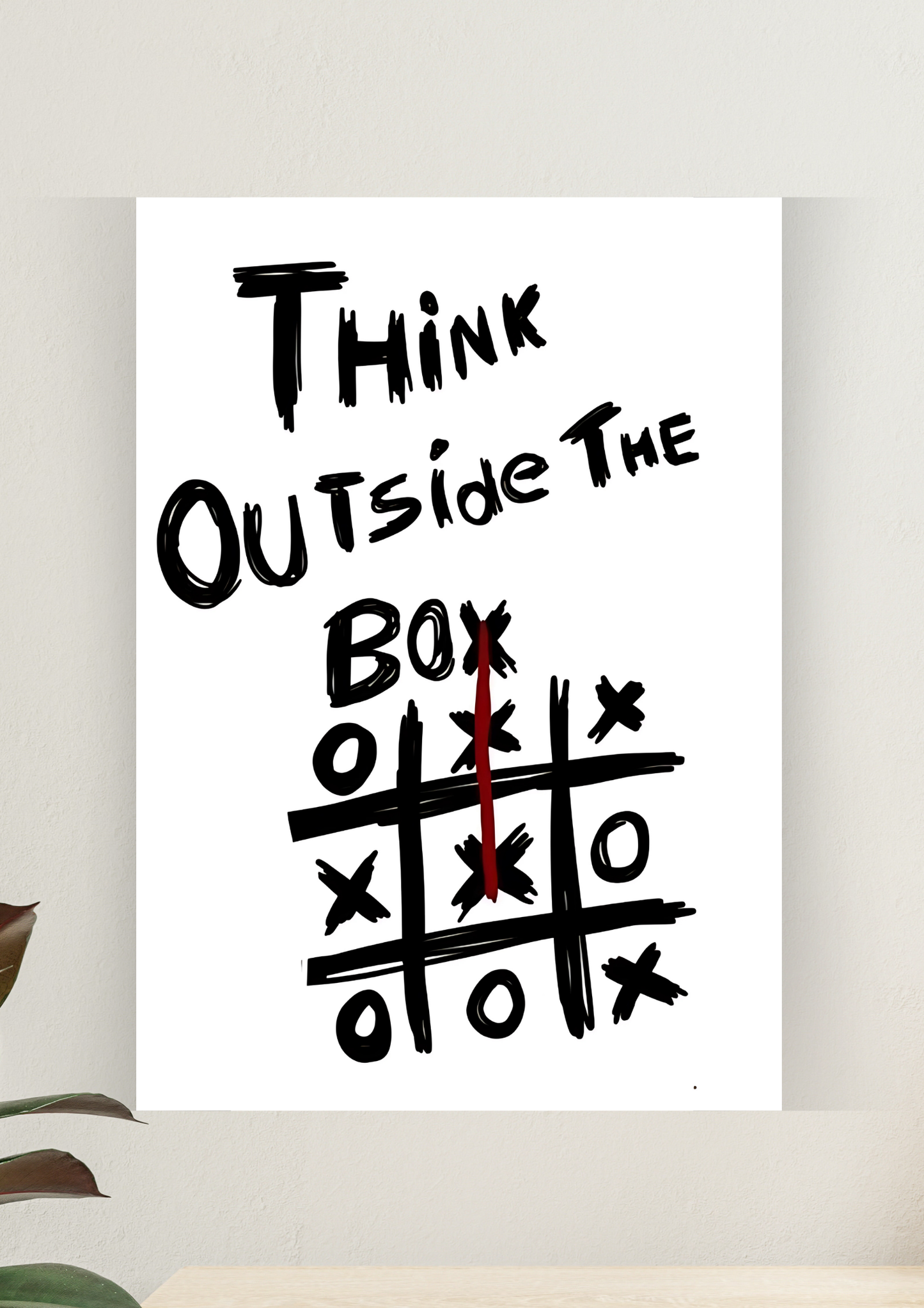 Aesthetic Poster #151 | THINK OUTSIDE THE BOX | Aesthetic Wall Poster