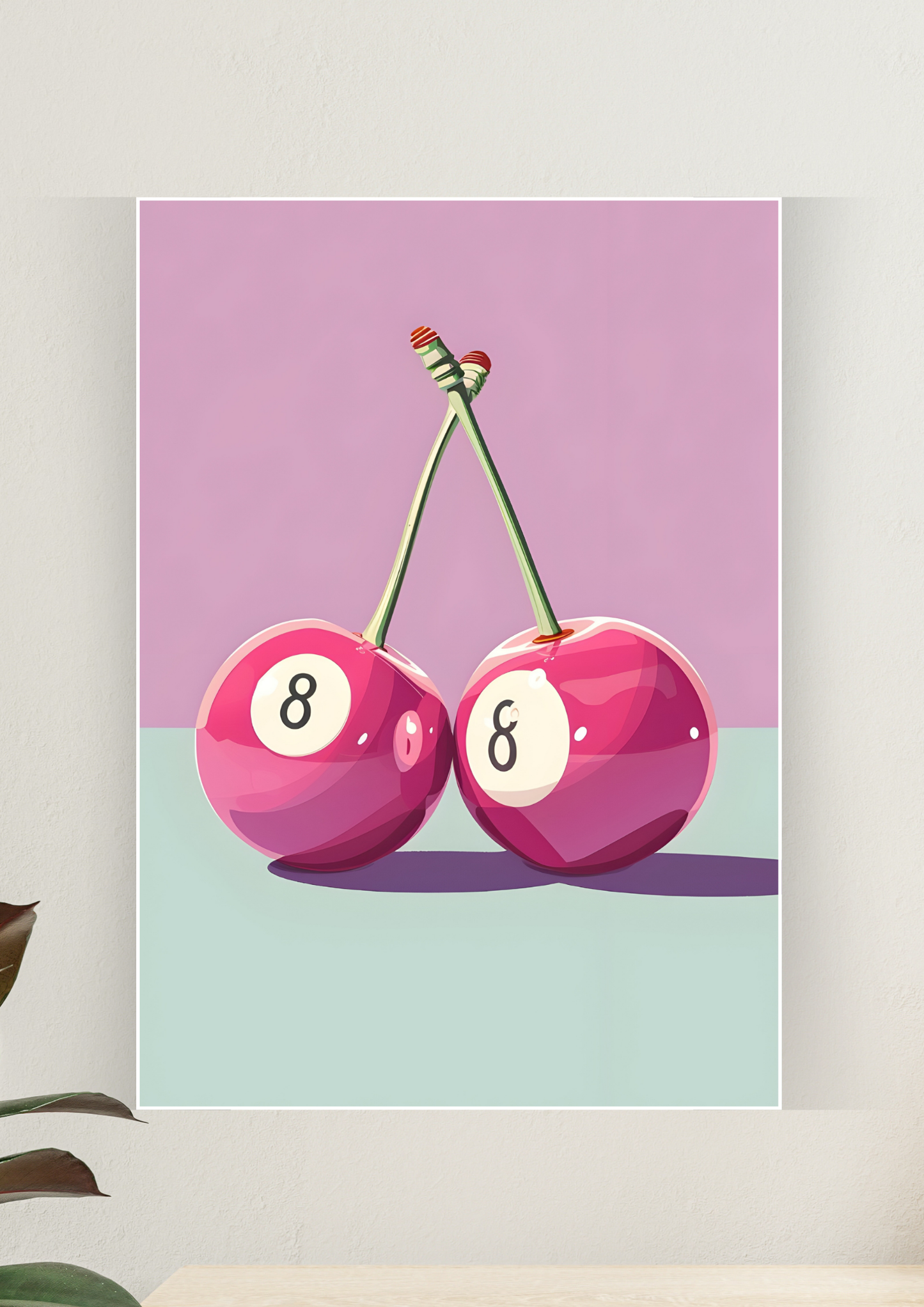 Aesthetic Poster #164 | Cherry Eight Balls | Aesthetic Wall Poster