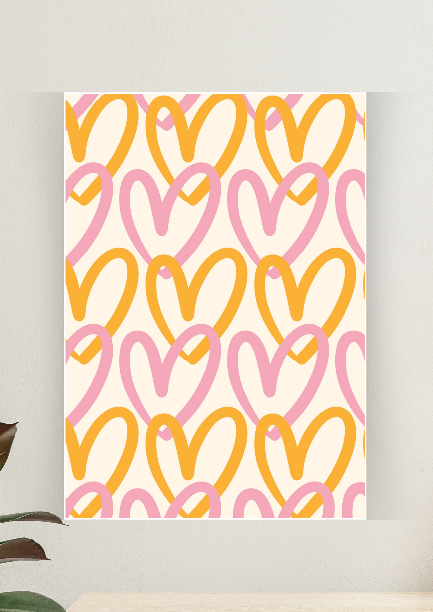 Aesthetic Poster #165 | HEARTS | Aesthetic Wall Poster