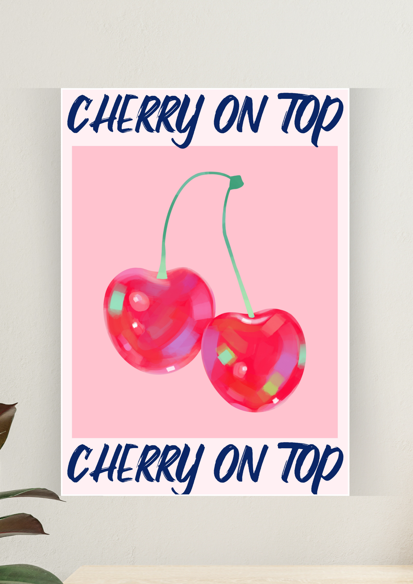 Aesthetic Poster #168 | CHERRY ON TOP | Aesthetic Wall Poster