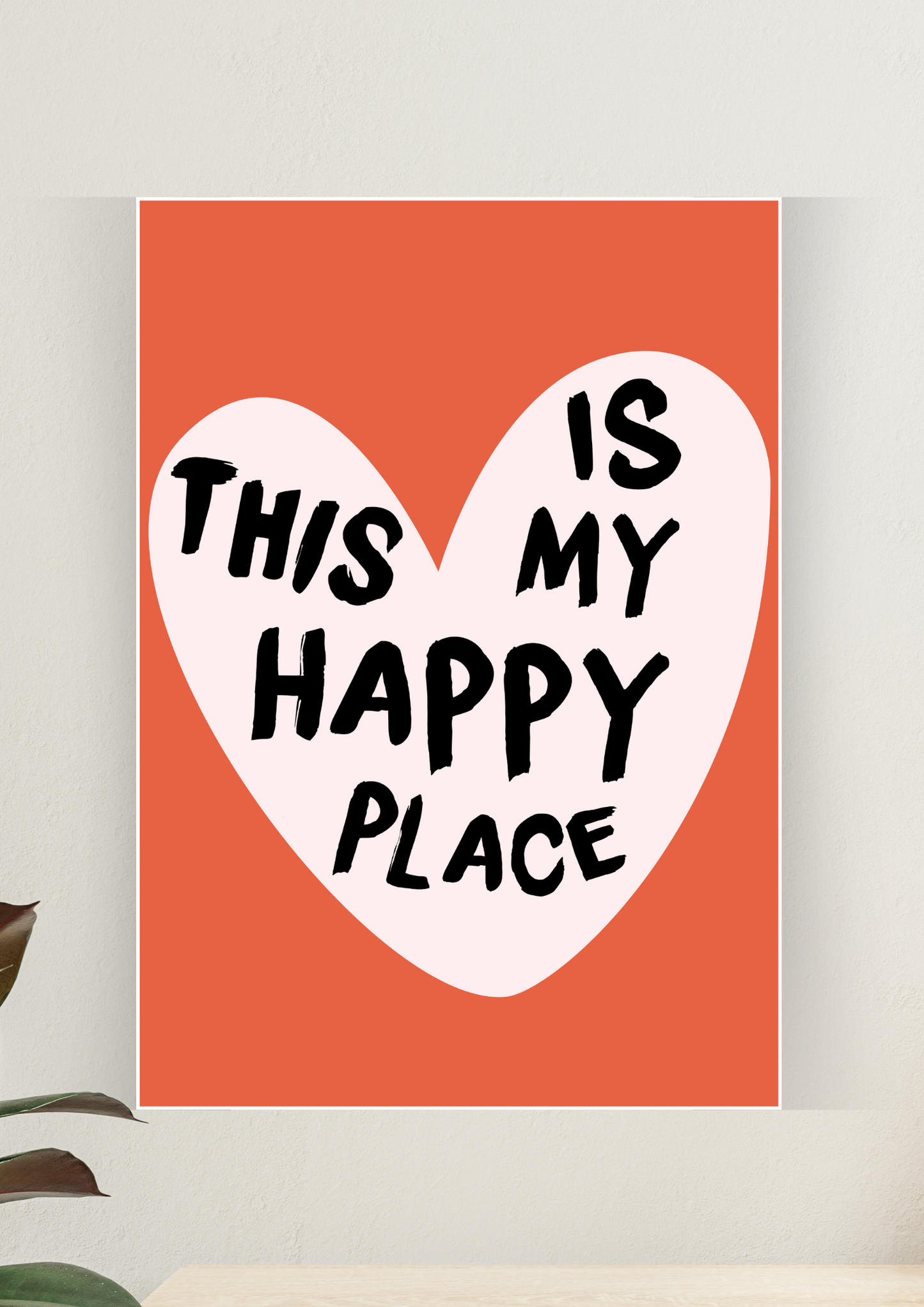 Aesthetic Poster #178 | HAPPY PLACE  | Aesthetic Wall Poster