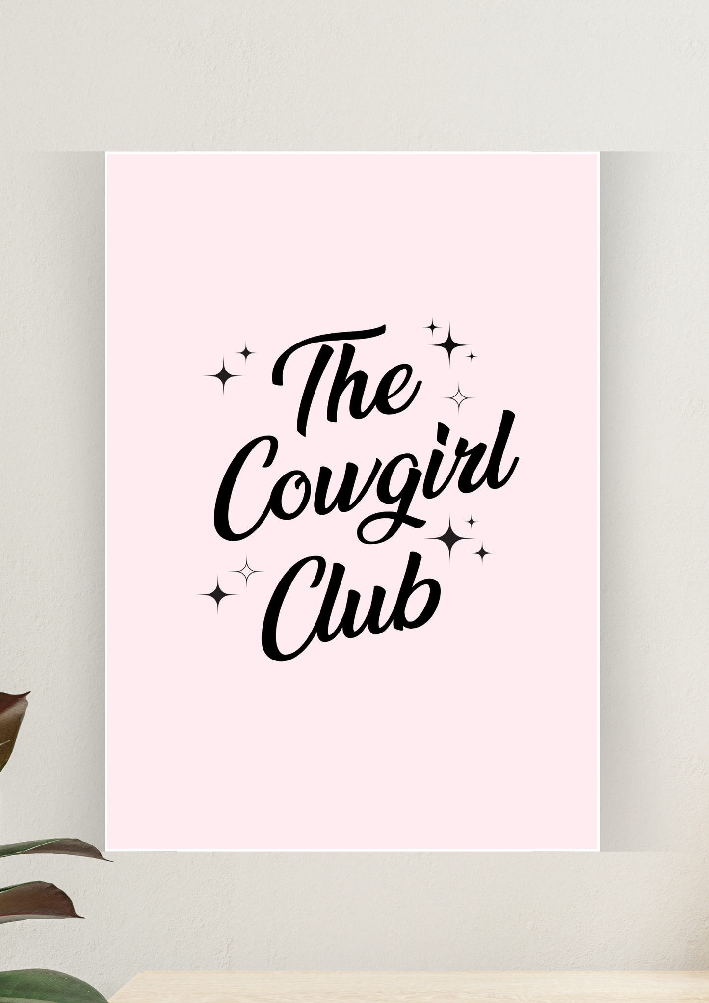 Aesthetic Poster #184 | THE COWGIRL CLUB | Aesthetic Wall Poster