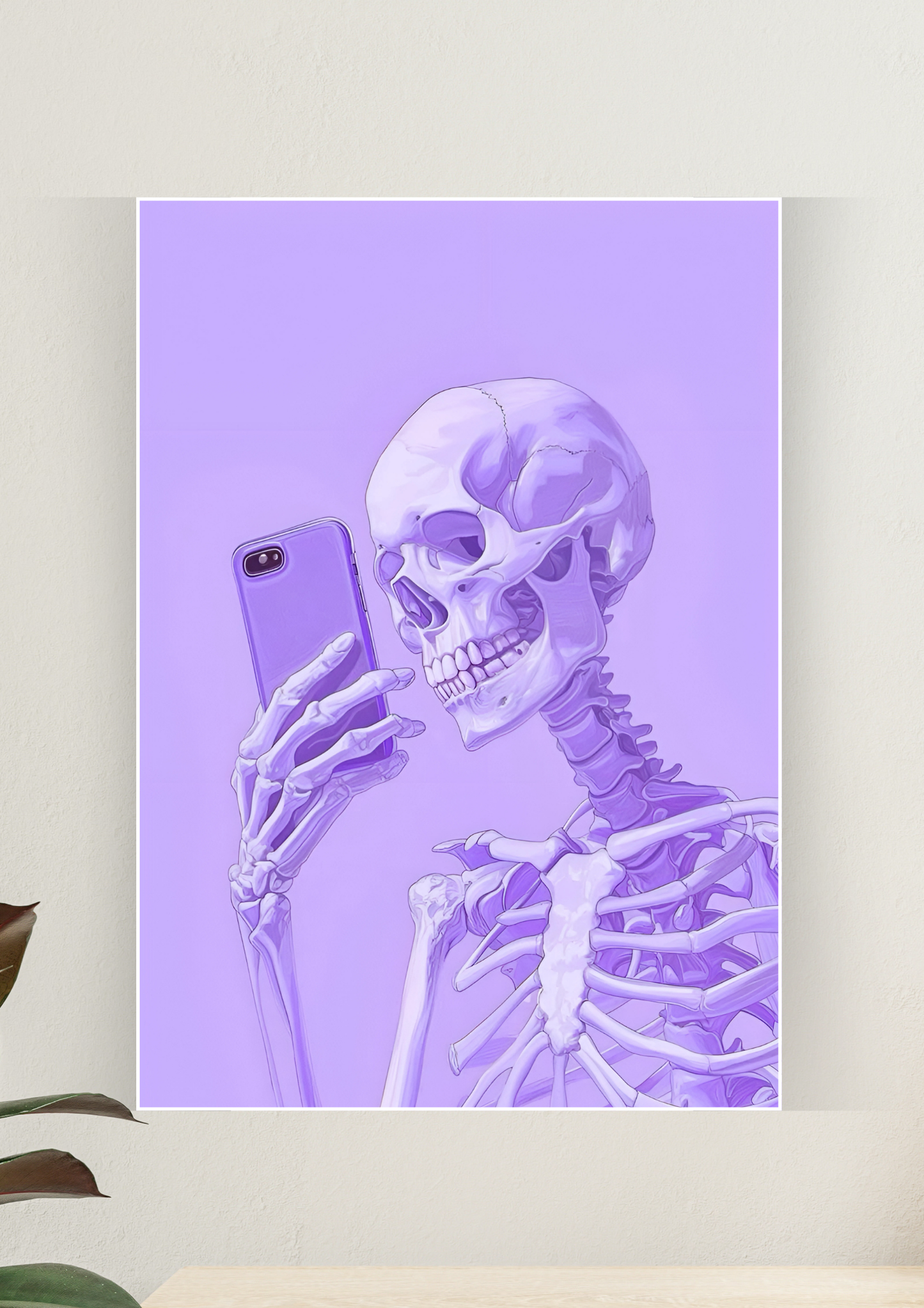 Aesthetic Poster #27 | Purple Skull | Aesthetic Wall Poster