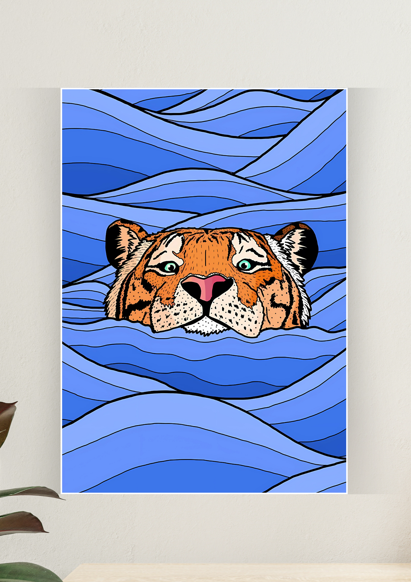 Aesthetic Poster #39 | The Tiger | Aesthetic Wall Poster