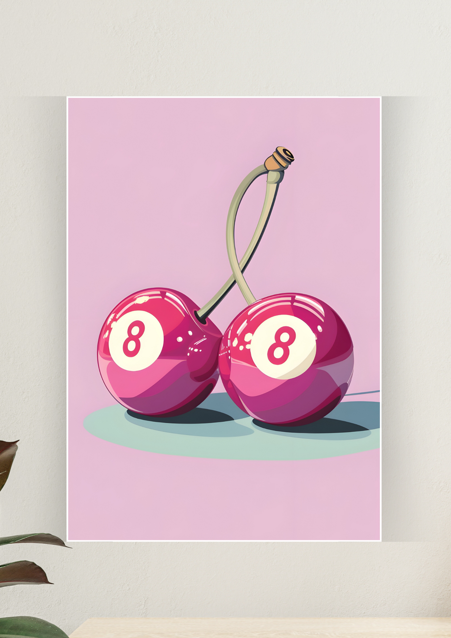 Aesthetic Poster #50 | 8 BALL CHERRIES | Aesthetic Wall Poster