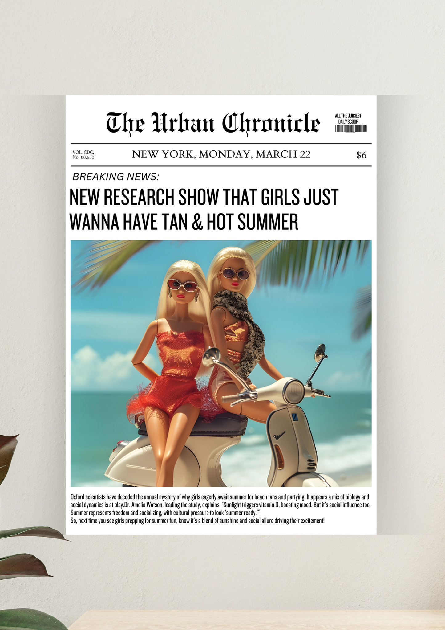 Aesthetic Poster #78 | NEWSPAPER | Aesthetic Wall Poster