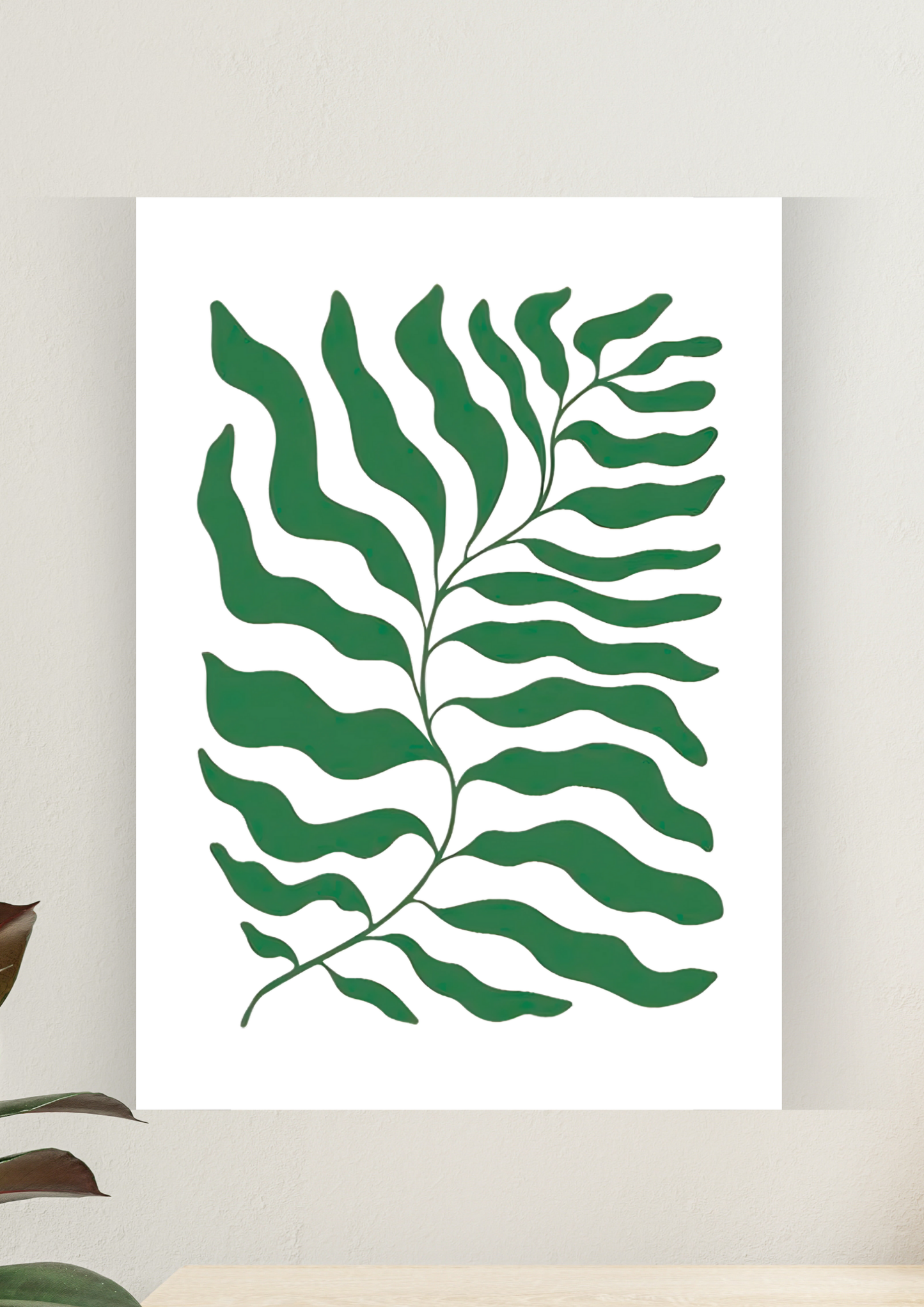 Aesthetic Poster #84 | GREEN LEAF | Aesthetic Wall Poster