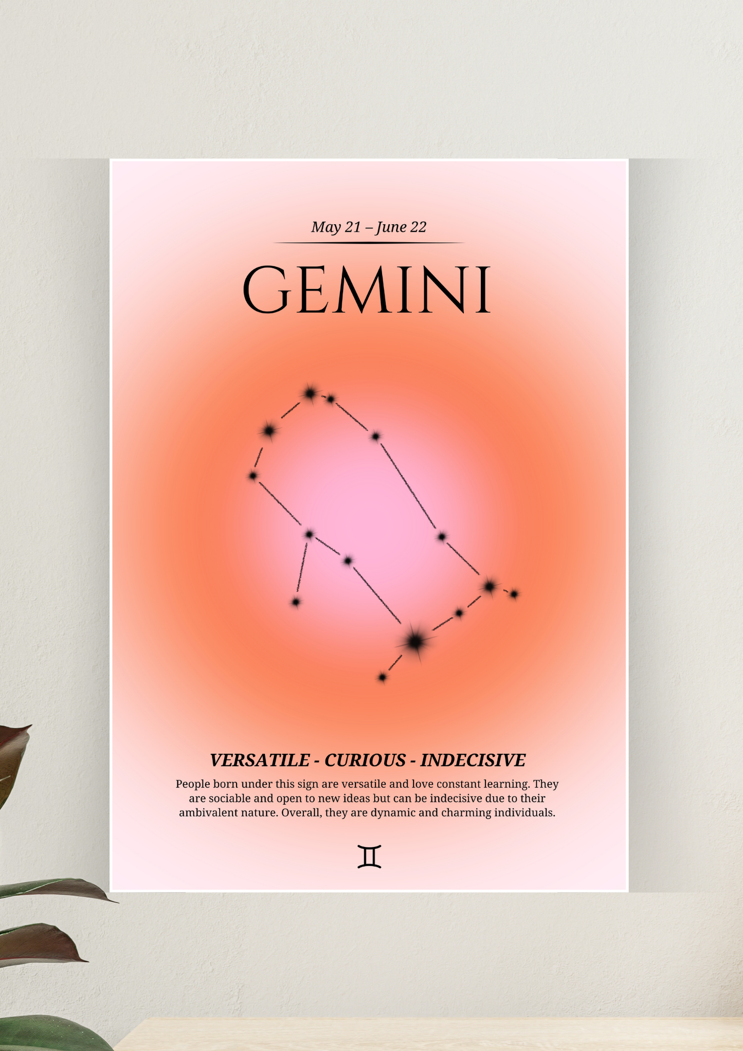 Aesthetic Poster #8 | Gemini Aura | Aesthetic Wall Poster