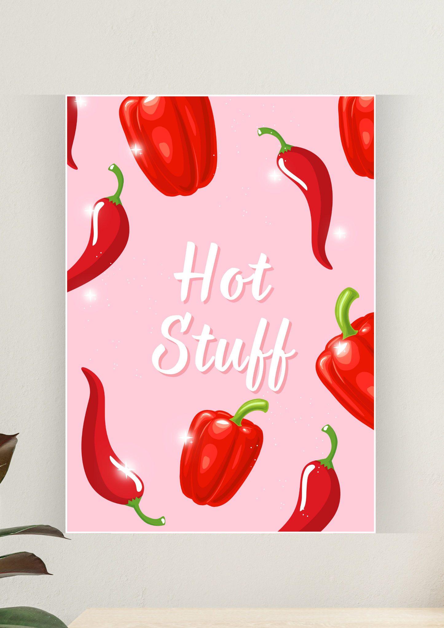Aesthetic Poster #93 | HOT STUFF | Aesthetic Wall Poster