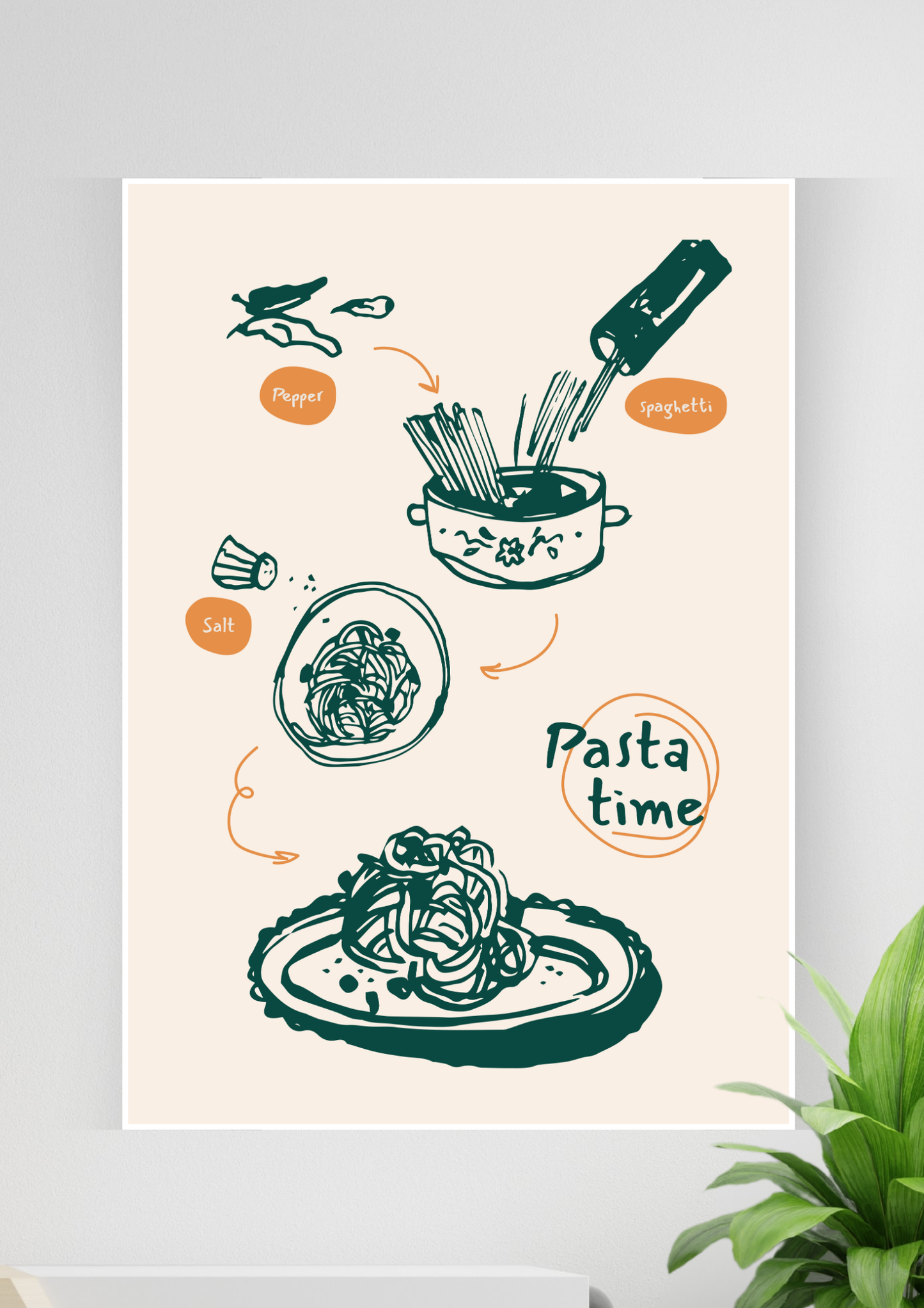 Art #58 Poster | Minimalist Art Poster | Kitchen Posters