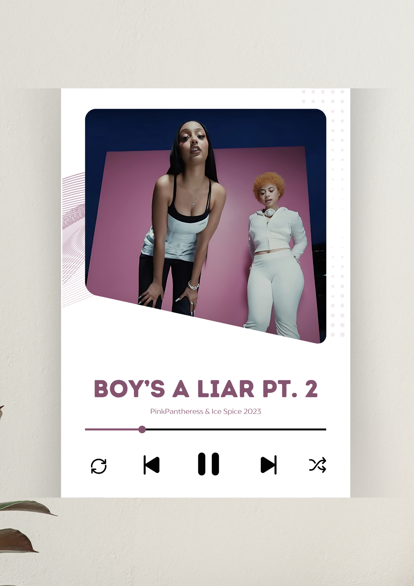Boy's a liar Pt. 2 Song Poster | Music Poster