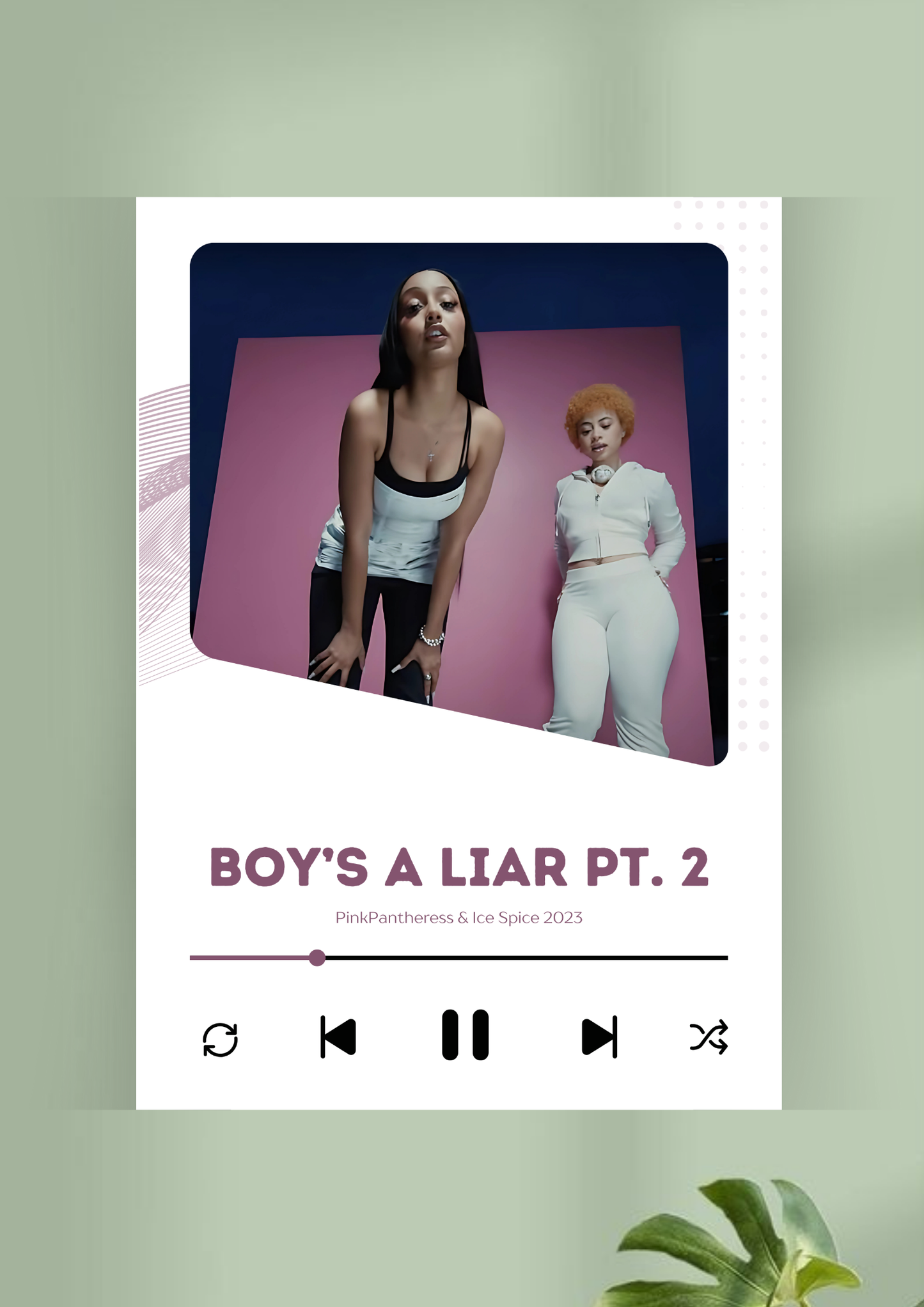 Boy's a liar Pt. 2 Song Poster | Music Poster