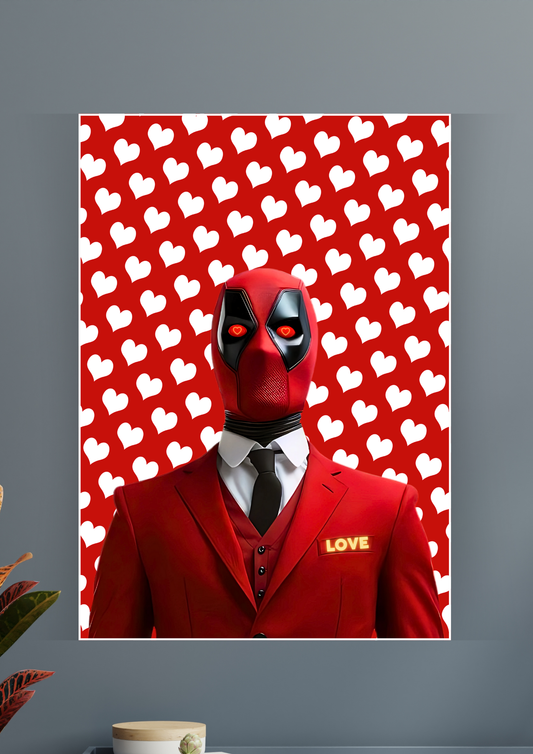 Deadpool In Love Poster | Marvel Posters