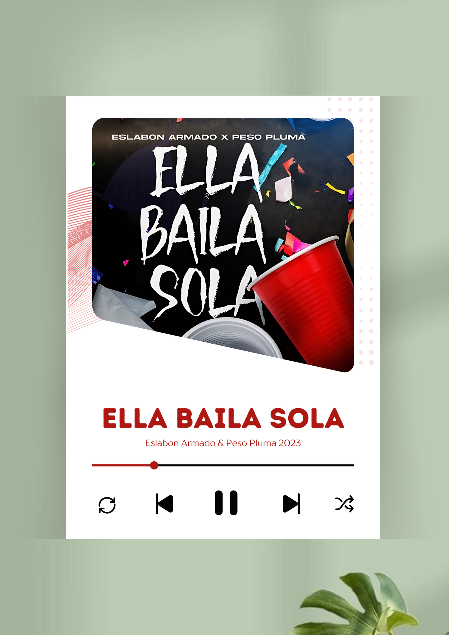 Ella baila sola Song Poster | Music Poster