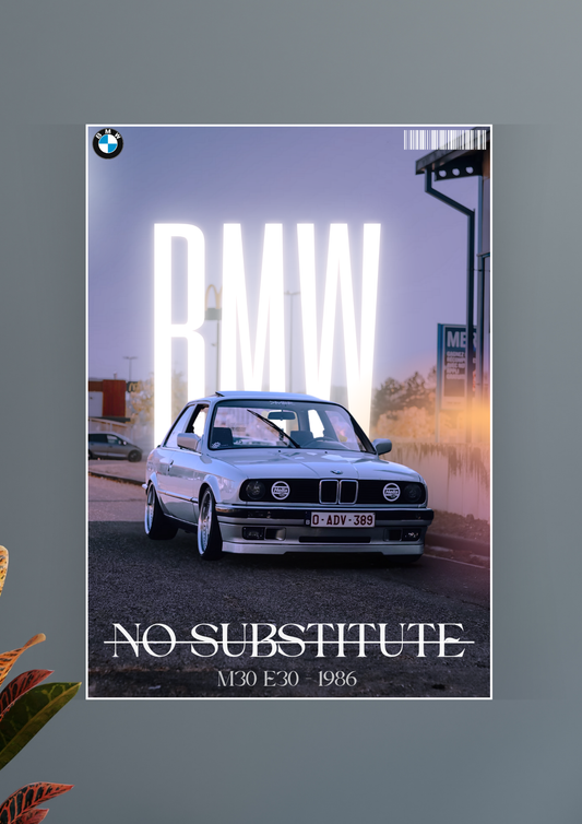 Epic BMW M30 E30 Poster | Car Poster