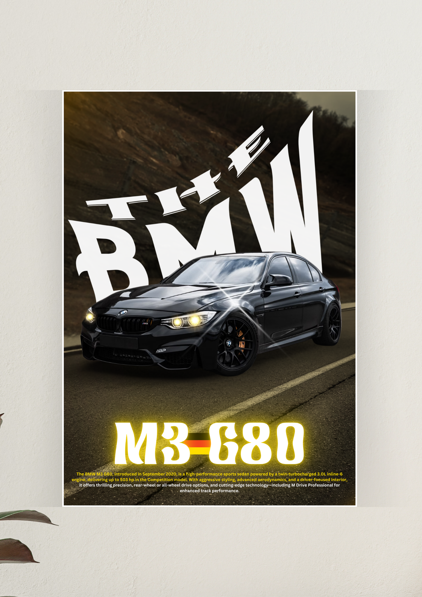 Epic BMW M3 G80 Poster | Car Poster