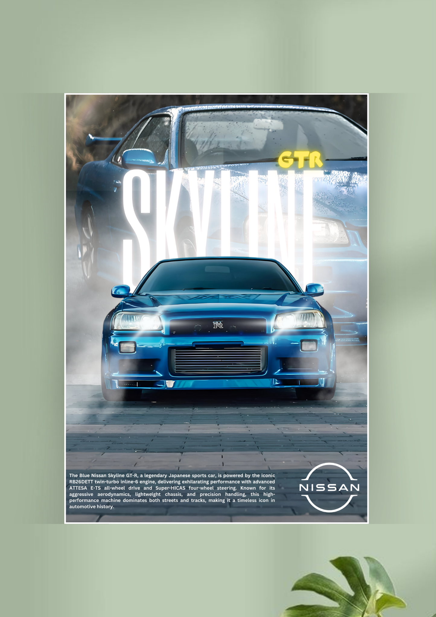 Epic Nissan Skyline GTR Poster | Car Poster