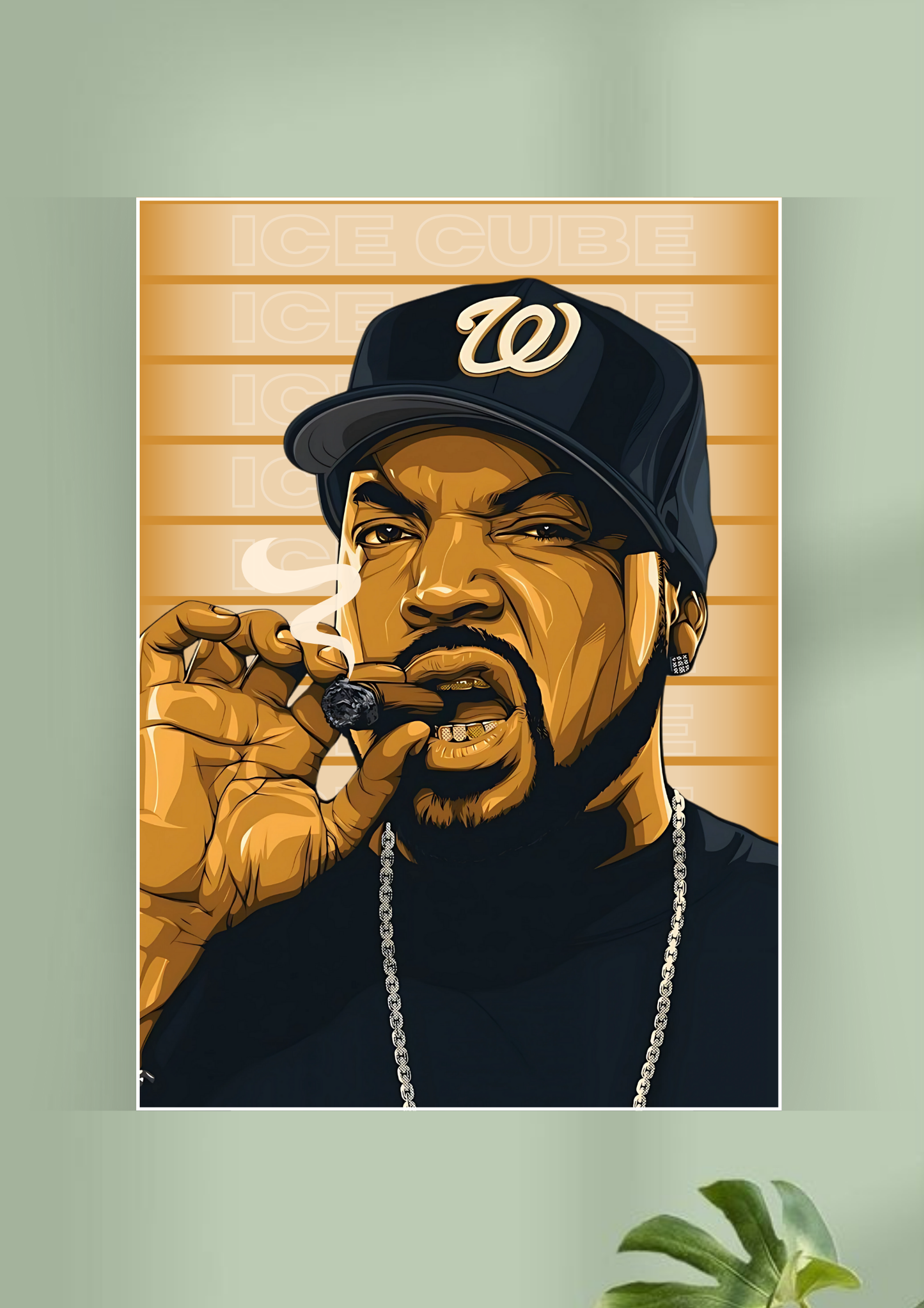 Ice Cube Illustration Poster | Music Posters