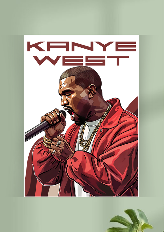 Kanye West Artwork | Music Artist Poster | Music Posters