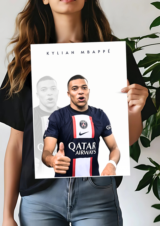 Kylian Mbappé #2 Art Poster | Football Poster