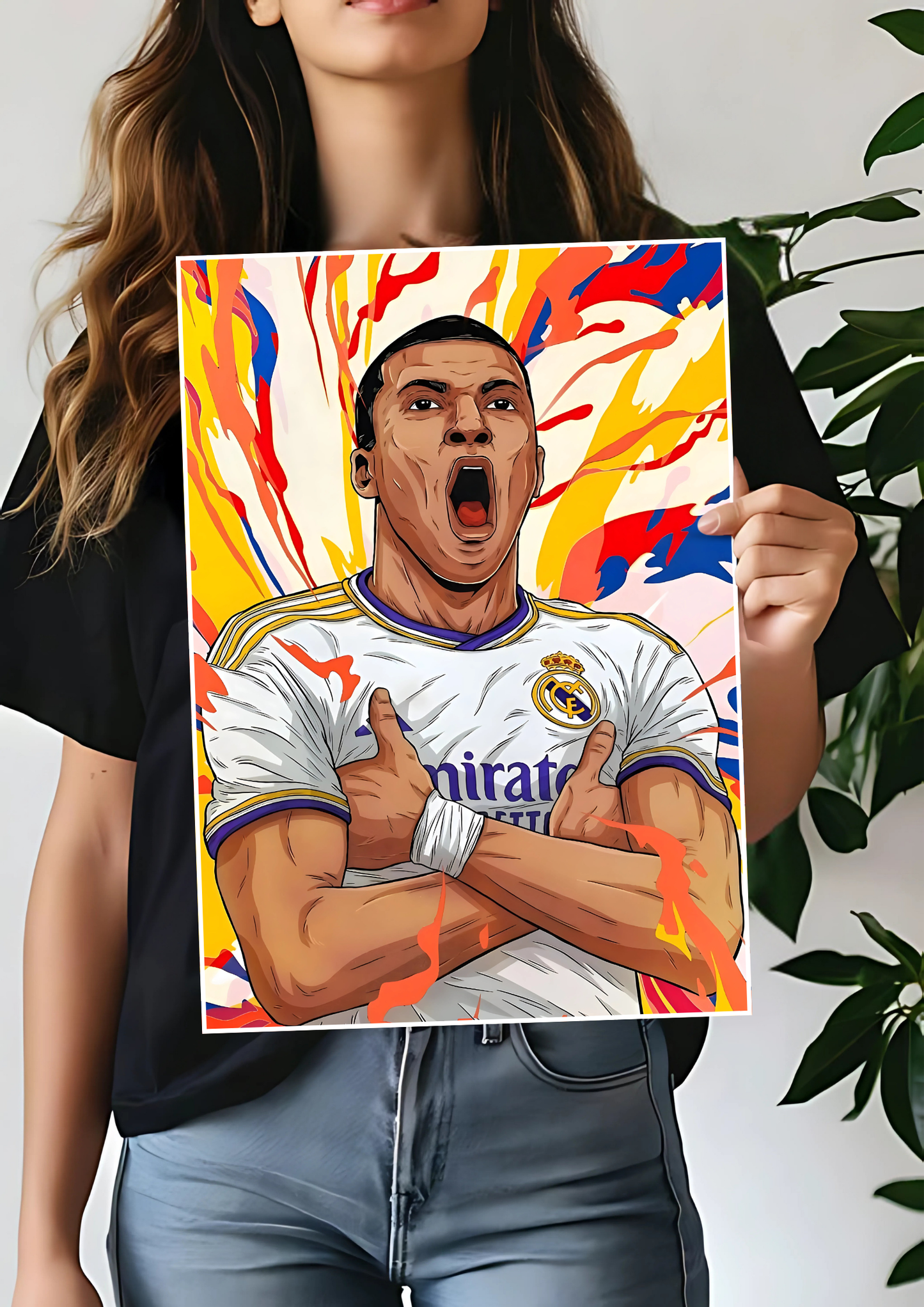 Kylian Mbappé Art Poster | Football Posters